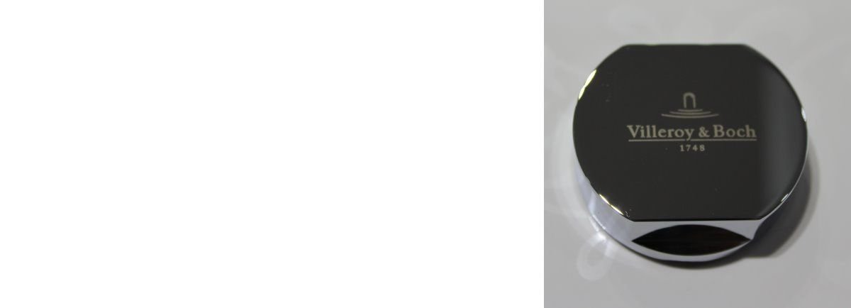 Excenterknopf Edelstahl ChromOptik rund für alle aktuellen Keramikspülen von Villeroy % Boch