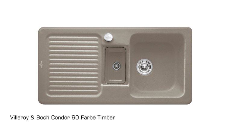 Villeroy & Boch Keramikspüle Condor 60 in der Keramikfarbe Timber