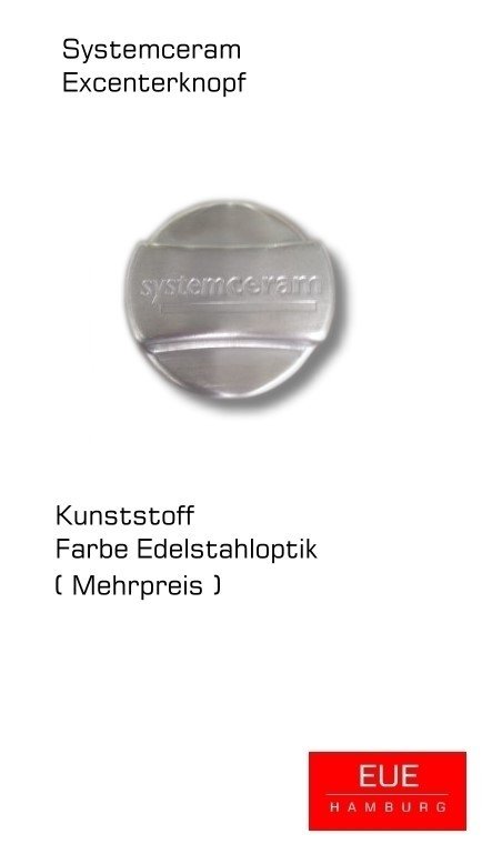 Systemceram Excenterknopf EdelstahlOptik für Keramikspülen von Systemceram